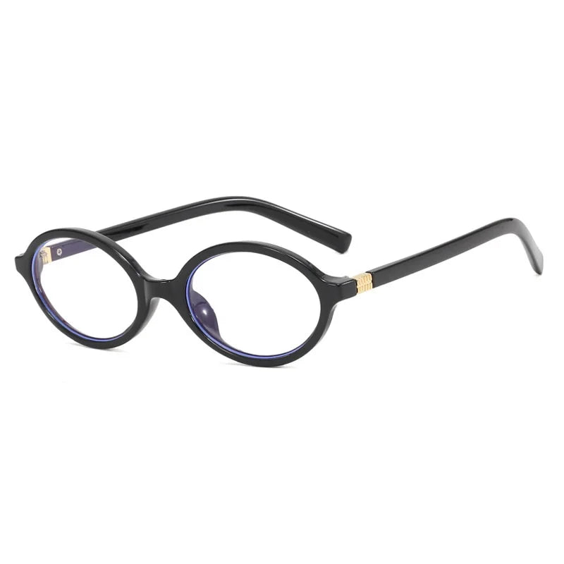 Oval Small Frame Luxury Brand Woman Sunglasses Women Retro Female Glasses Anti-blue Light Eyeglasses Trend Ladies Glasses men