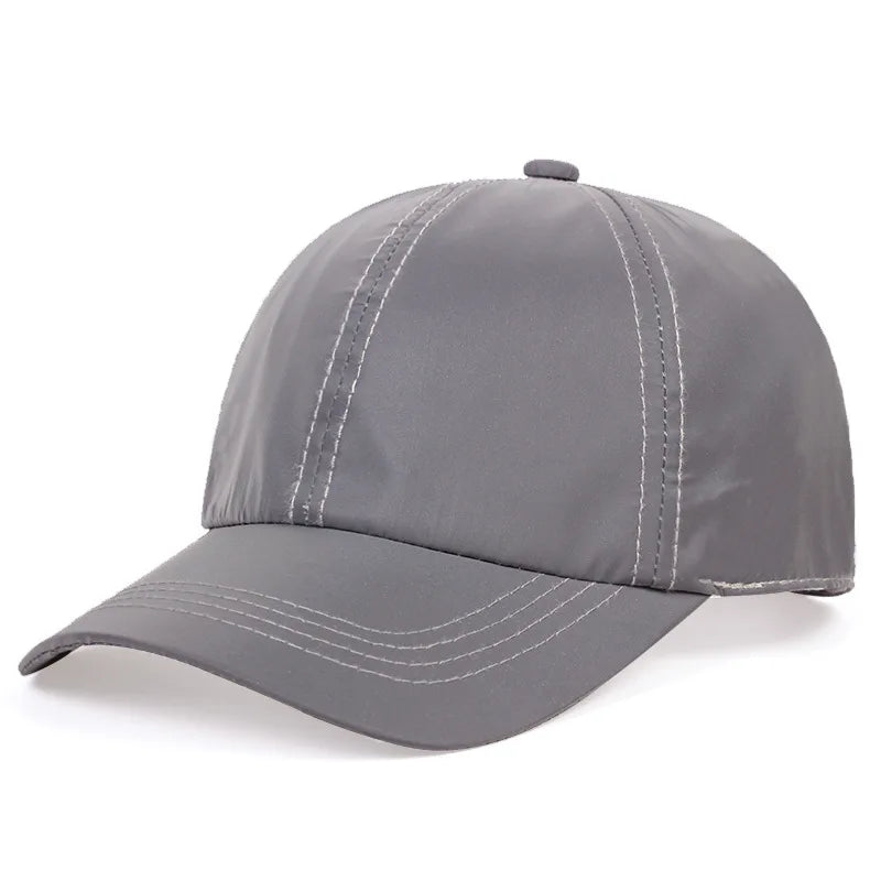 Japanese ins hats, reflective hip-hop baseball caps, men's and women's outdoor sun protection hats suitable for all seasons