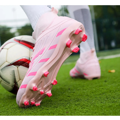 New Men Football Boots Non-Slip Boys Grass Cleats High-quality Match Soccer Shoes Hot-selling Sneakers Outdoor High-top Light