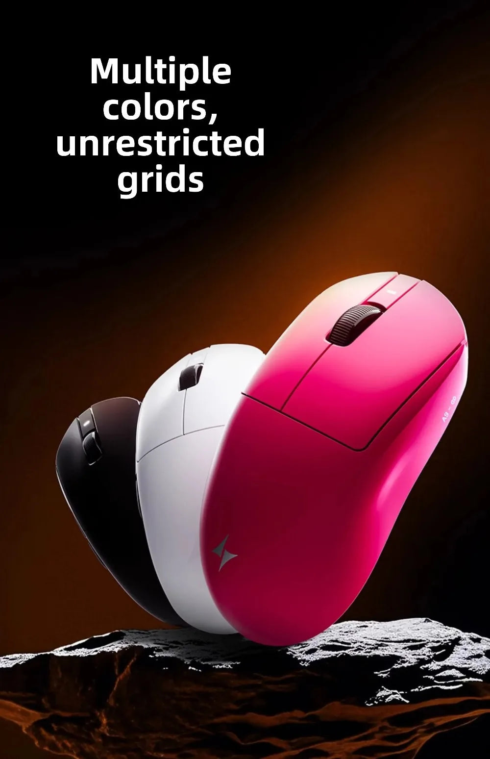 ATK Dragonfly A9 Wireless Bluetooth Mouse Gaming Ergonomic Design Fast Response PAW3950 Ultra 800mAh Lightweight 8KHz Esports