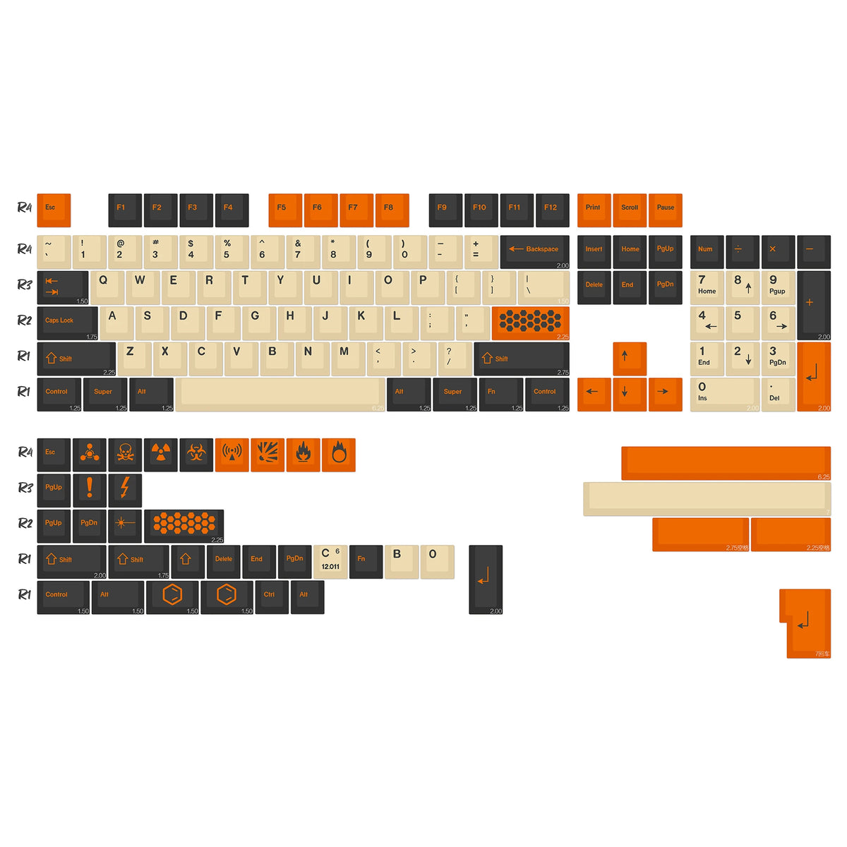 KBDiy GMK Red Dragon Keycaps PBT 143 Keys Set Retro Alice ISO Cherry Profile KeyCap For Custom DIY 60 Mechanical Keyboard Gaming
