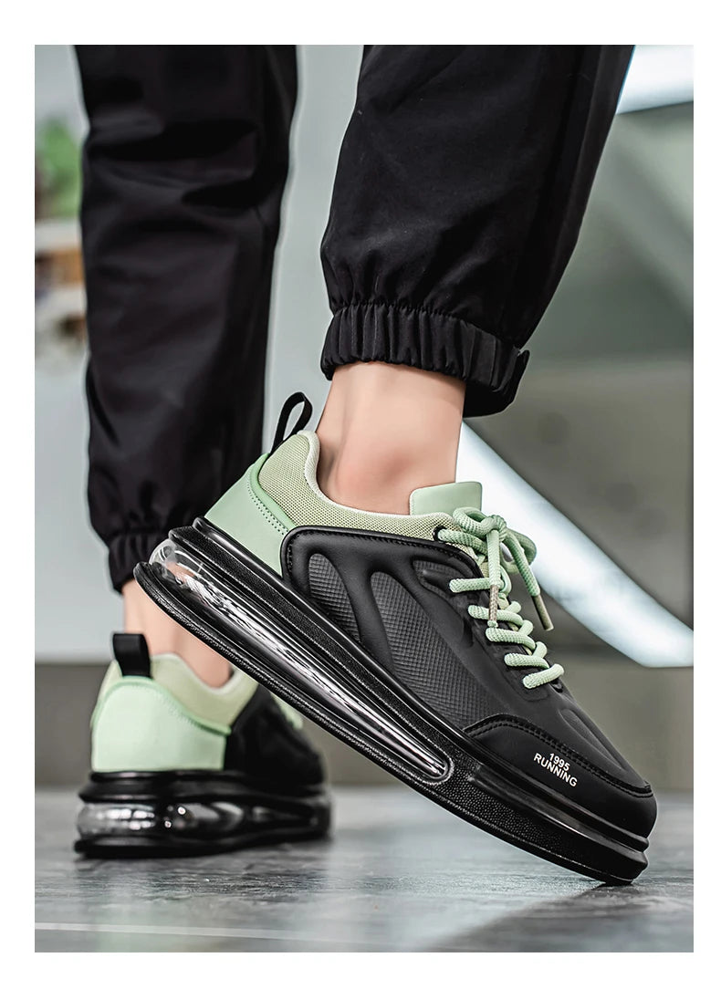 Air Cushion Men Sports Running Shoes Casual Breathable Lightweight Women's Comfortable Athletic Nonskid Walking Sneakers ﻿