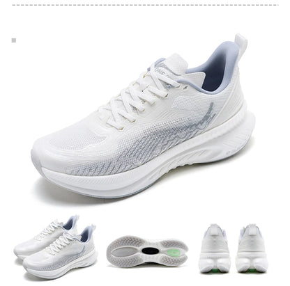 Onemix New Original Men Running Sports Shoes Shock Absorption Soft Lightweight Breathable Mesh Non-slip Cushioning Sneakers