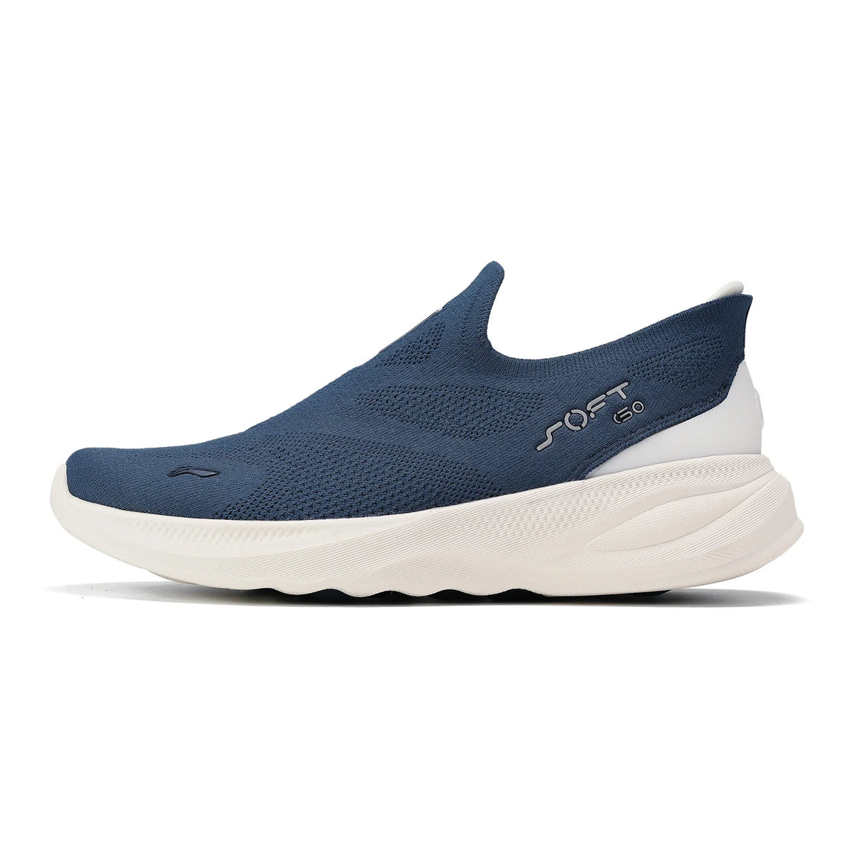 Męskie buty Li-Ning SOFT GO 2 KNIT slip-on do chodzenia, casualowe, amortyzowane, wygodne i stabilne, z siateczki LiNing, sneakersy sportowe do joggingu i na co dzień AGLV017