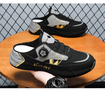 Platform Sneakers with Breathable Trendy Mesh for Summer, New Men's Sports and Leisure Shoes in Large Sizes 39-48