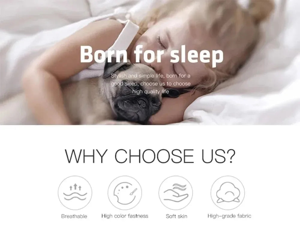 KPop Bedding påslakanset, 3 delar, lätt och mjukt påslakan i mikrofiber med dragkedja