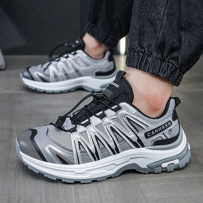 Chaussures de sport pour hommes, été, antidérapantes, semelle épaisse et souple, rebondissantes, pour la randonnée en extérieur, nouvelle collection 2026, chaussures décontractées confortables en maille pour hommes