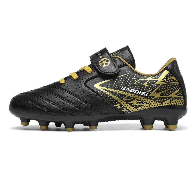 Nouveaux enfants bottes de Football sport société terrain garçon chaussures de Football Futsal rapide intérieur Sneaker Original cheville crampons botte de Football