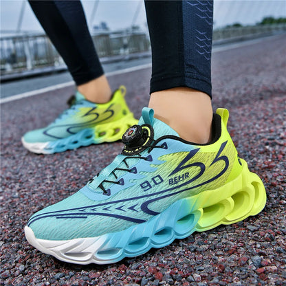 Sneakers unisex leggere con suola morbida e ammortizzante, scarpe da corsa professionali per l’allenamento, nuove scarpe da corsa per l’outdoor con fibbia girevole