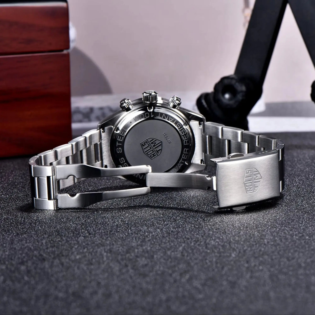 Rossitimi Casual Elegance herenhorloge met kwarts, lichte luxe, premium roestvrij staal, saffierglas, klein, drie-pins, lichtgevend duikhorloge