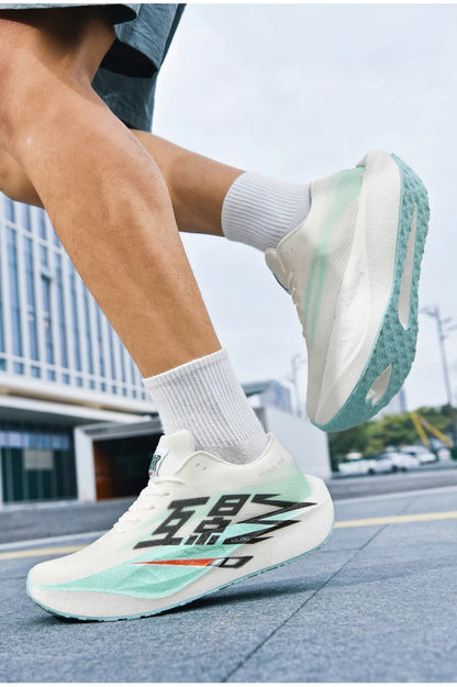 Men Sports Carbon Board Speciality Breathable Lightweight Women's Comfortable Athletic Nonskid Sneakers﻿ Marathon Running Shoe