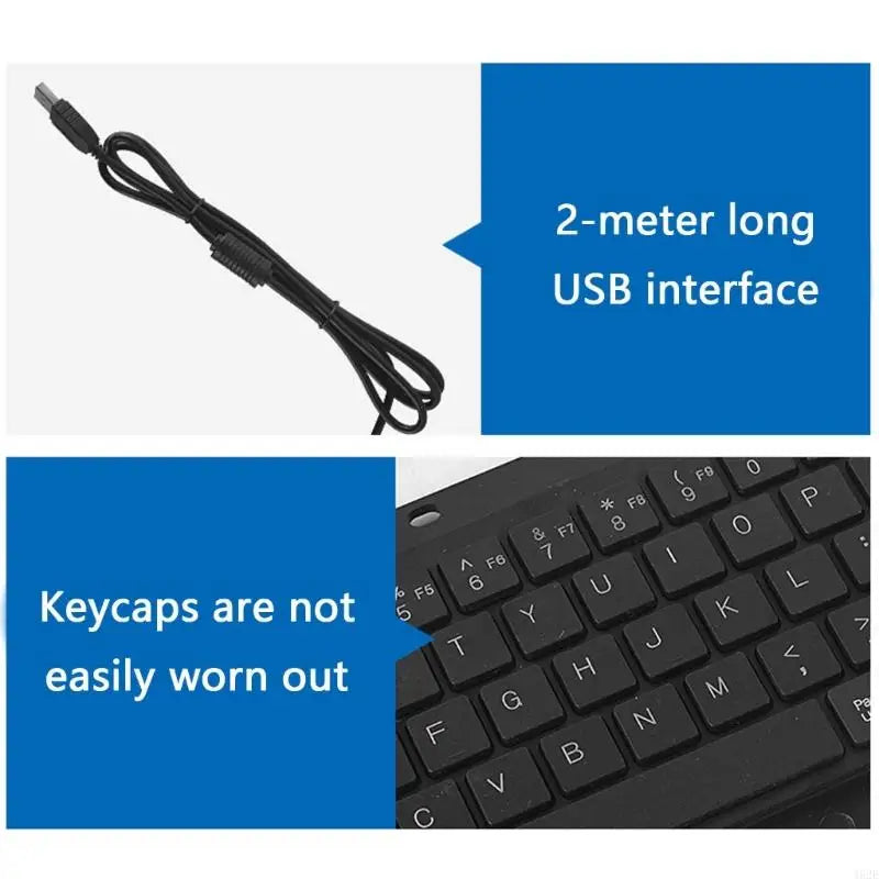 1pc Industrial USB Touch Board Keyboards with Touchpads and High Durability for Medical and Security Systems