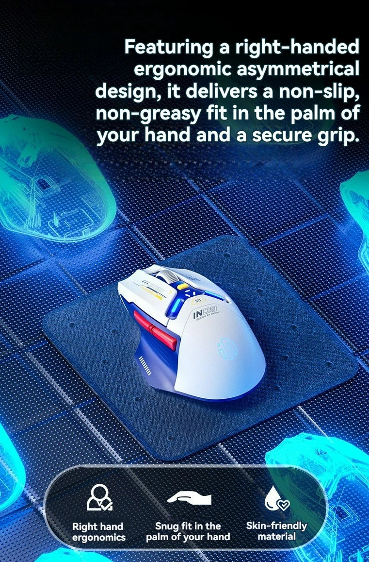 Tri-Mode Connection 10000DPI 2.4G Wireless Bluetooth Gaming Mouse PMW3325 RGB Light For PC Gaming Laptop and MAC