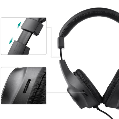 Écouteurs stéréo filaires, casque d'écoute avec pilote 50mm, prise 6.5mm pour enregistrement, surveillance de la musique (pas pour PC)