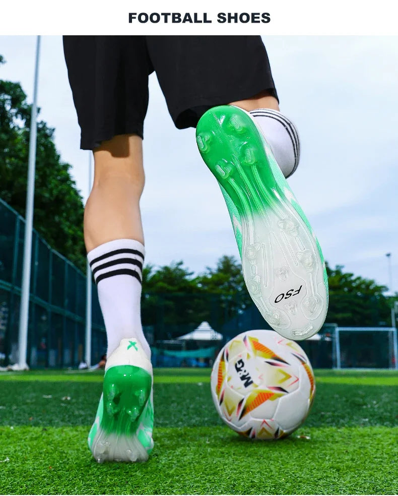 New Men Football Boots High-quality Soccer Shoes Sneakers Match Indoor Non-Slip Grass Cleats High-top Futsal Hot-selling Outdoor