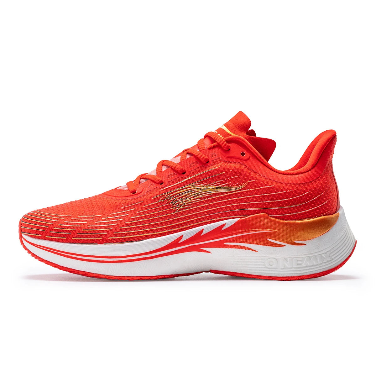 Onemix New Men Marathon Running Shoes for Women Breathable Lightweight Sneakers Lace Up Athletic Shoes Comfortable Light Soft
