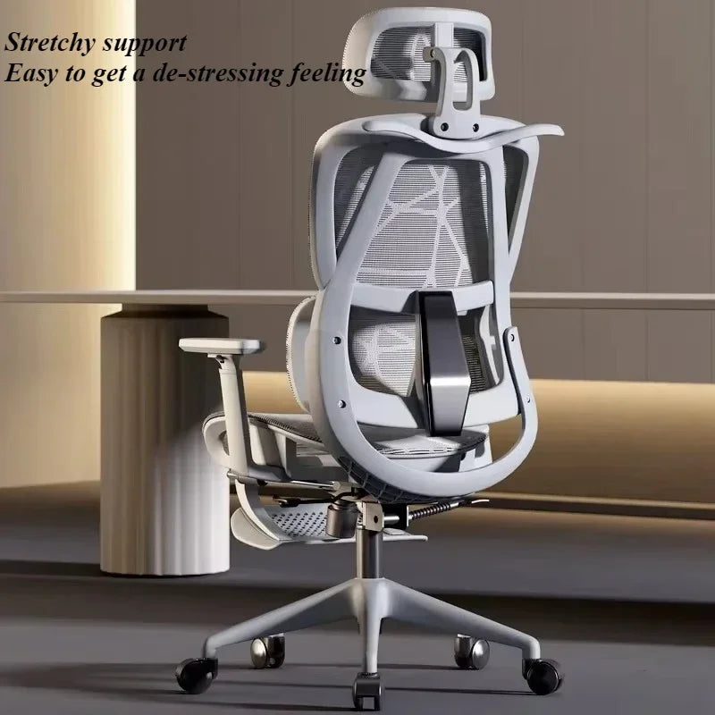 Office Chair Gaming Desk Ergonomic Computer Adjustable Armrests 3D Headrest Chair Lift Chair Back Can Tilt Back with Foot Pedals