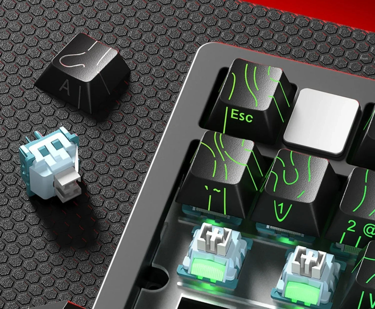 LEOBOG Hi75C Mechanical Keyboard 3Mode/Wired kit Hot Swap With Knob RGB Aluminium Alloy Gasket Hi75C Keyboard Kit PC Custom Gift