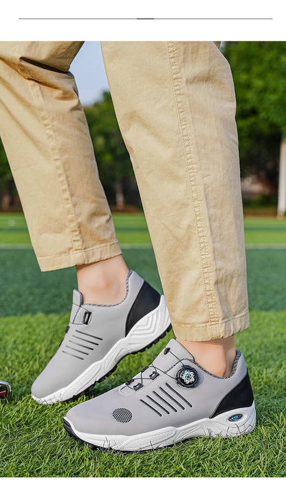 Chaussures de sport sans lacets pour hommes, avec amorti d'air, antichoc, antidérapantes, pour le golf, l'entraînement en extérieur, les trajets professionnels, chaussures polyvalentes pour hommes 9