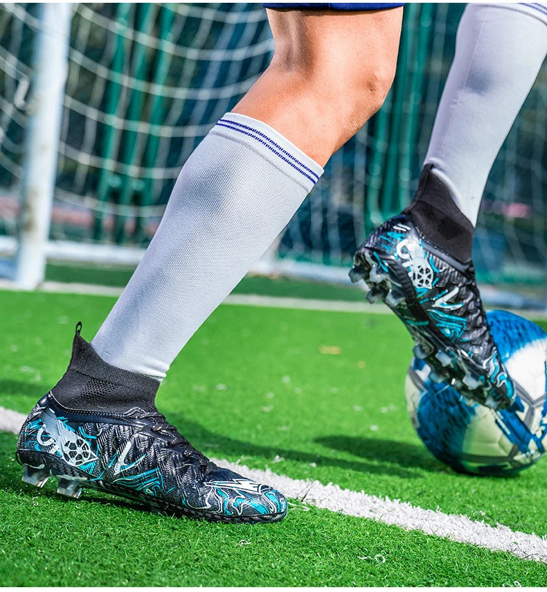 Men Professional Football Shoes Society Cleats Soccer Shoes Original Indoor Football Field Boots Grass Training TF/FG Sneaker