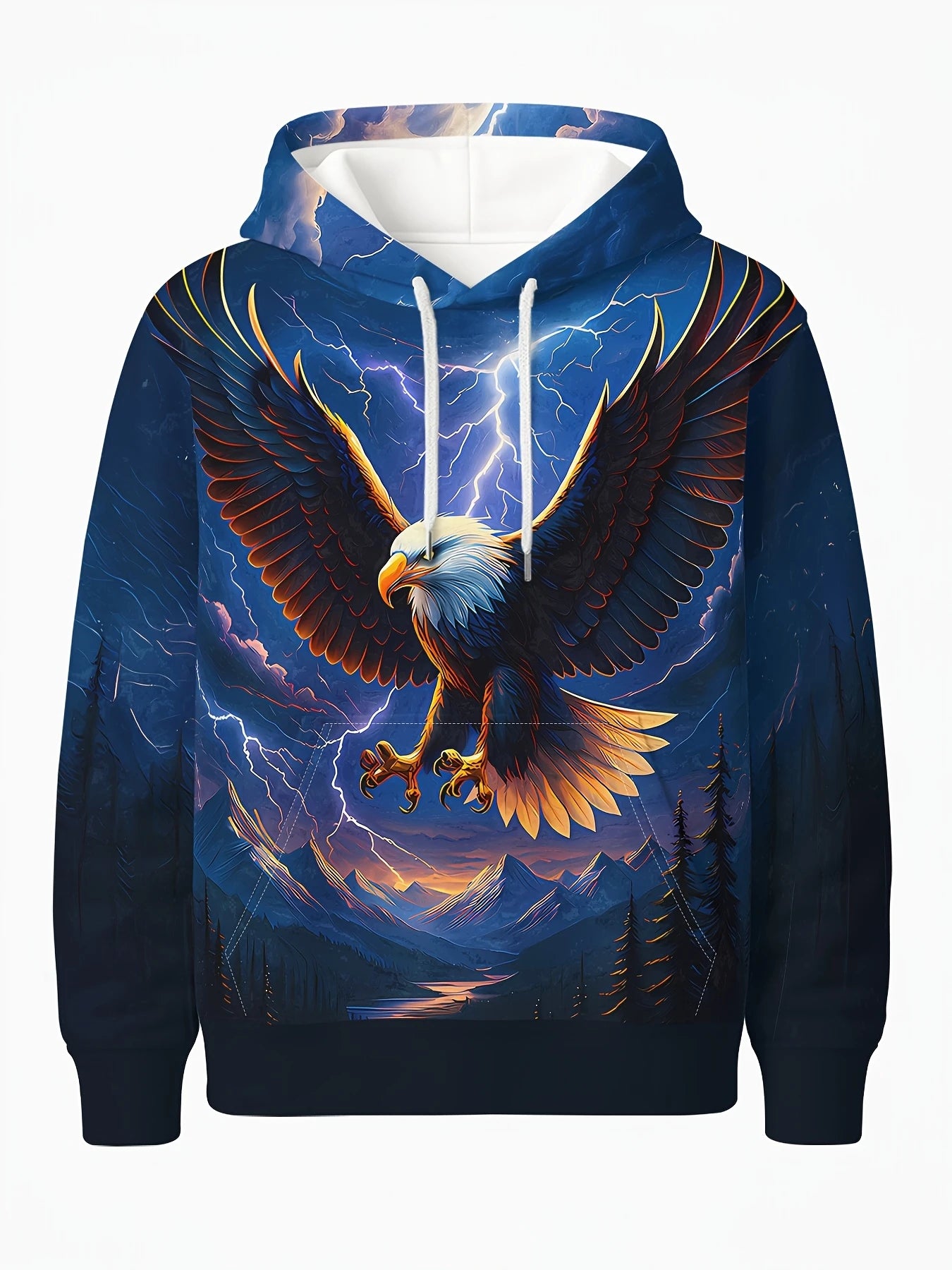 2025 Fashion Cool Eagle Men's Hoodie 3D Printed Hoodies Edition Trend American Eagle Men Sportswear Kids Casual Unisex Pullover