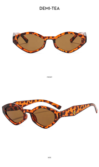 Vintage Cat Eye Sunglasses Women Men 2025 Brand Designer Fashion Goggle Sun Glasses Female Trends Shades Outside Eyewear UV400