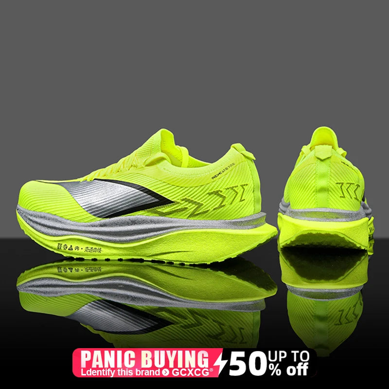 Speciality Marathon Men Running Shoes Carbon Board Sports Breathable Lightweight Women's Comfortable Athletic Nonskid Sneakers