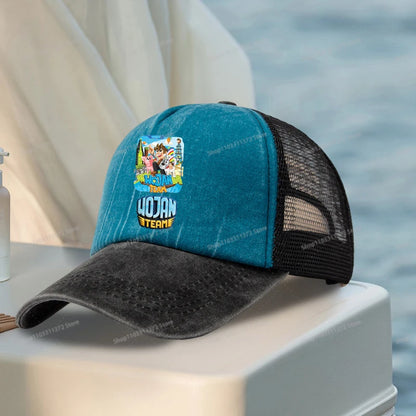 Wojan Teams Mesh Baseball Cap Cute Cartoon Street Dance Hip Hop Duck Tongue Hat Fashion Outdoor Sun Hat Casual Sunbonnet Gifts
