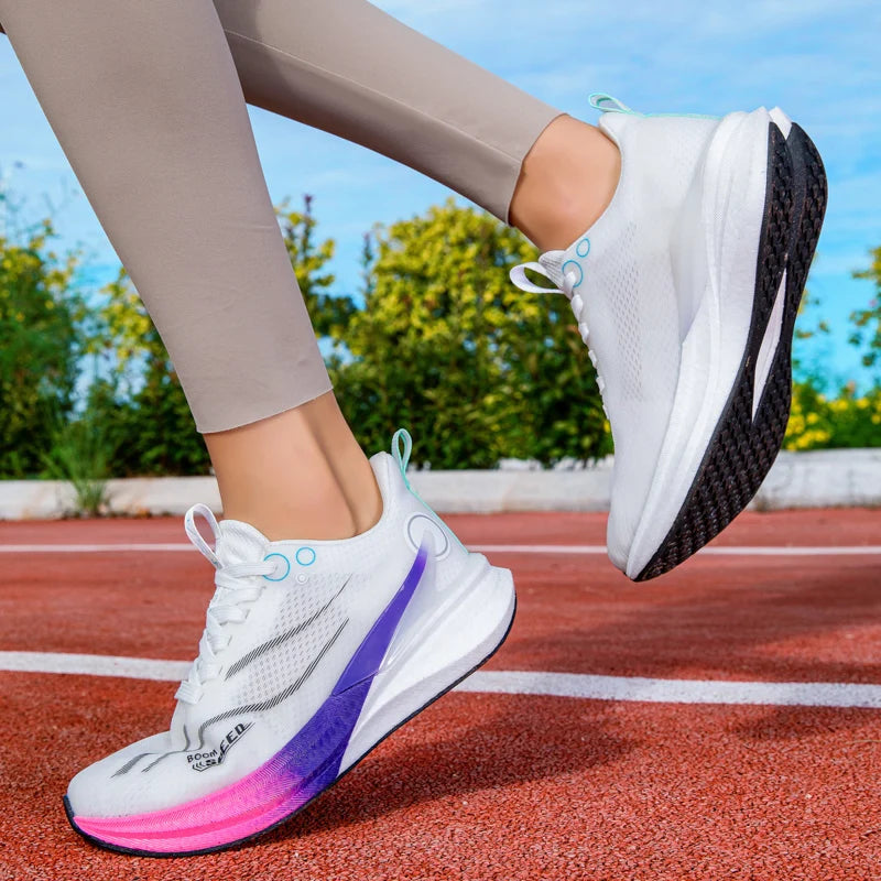 Pánské a dámské profesionální běžecké boty Carbon Board pro maraton s tlumení nárazů, ultralehké, stabilní a s dobrou oporou – sportovní obuv