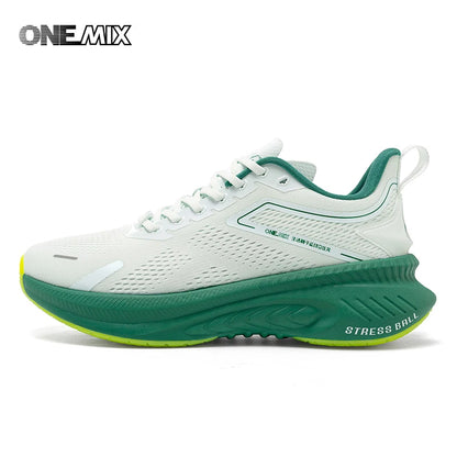 ONEMIX Nuovo modello Autunno-Inverno Scarpe da corsa da uomo per attività all'aperto, da jogging, ammortizzate, traspiranti, leggere ed elastiche
