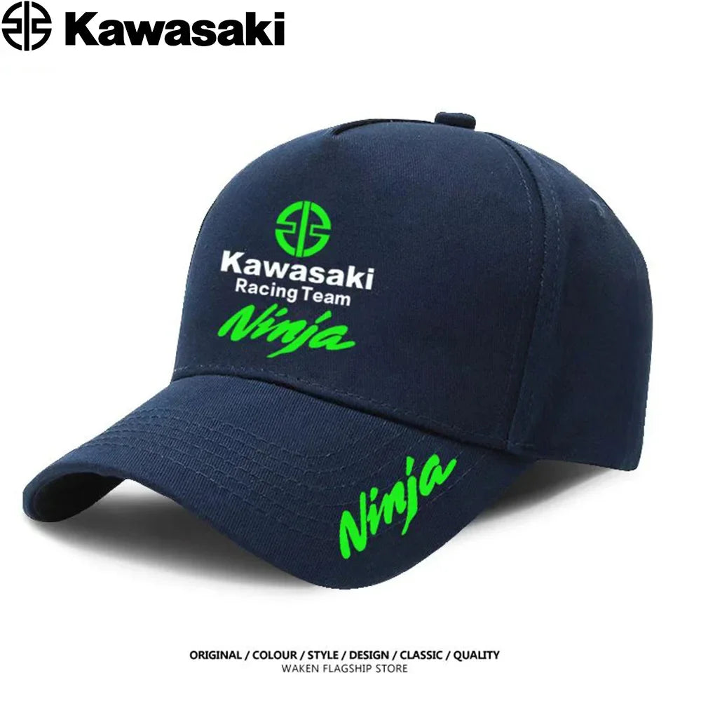Kawasaki's best-selling duck bill hats, sun hats, competition caps, men's and women's extreme sports fighting baseball caps are