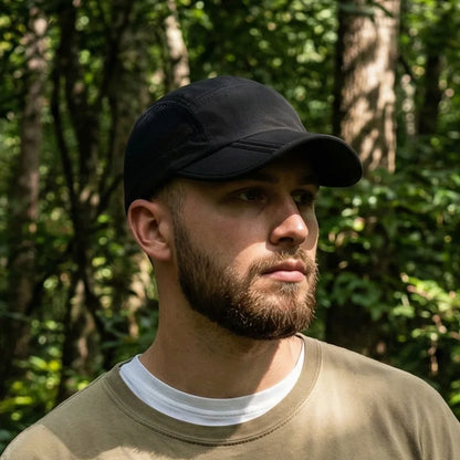 Men Women Quick Dry Baseball Cap Breathable UV Protection Mesh Sun Hat Adjustable Outdoor Sport Caps for Hiking Camping Fishing