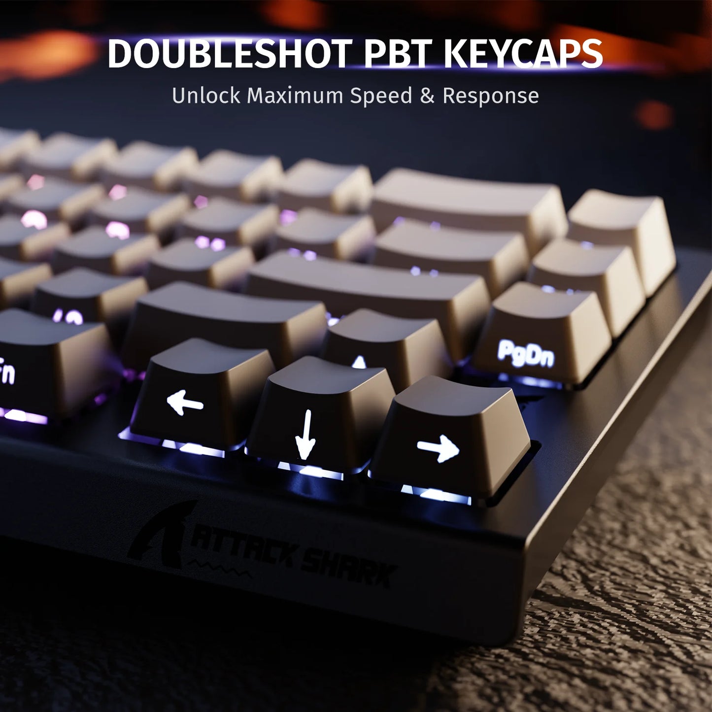 ATTACK SHARK X68 HE Rapid Trigger Magnetic Keyboard 8KHz Wired Gaming Keyboard, 60% RGB Hall Effect Keyboard with 0.01mm RT Accuracy, Snap Tap & DKS for PC/Mac