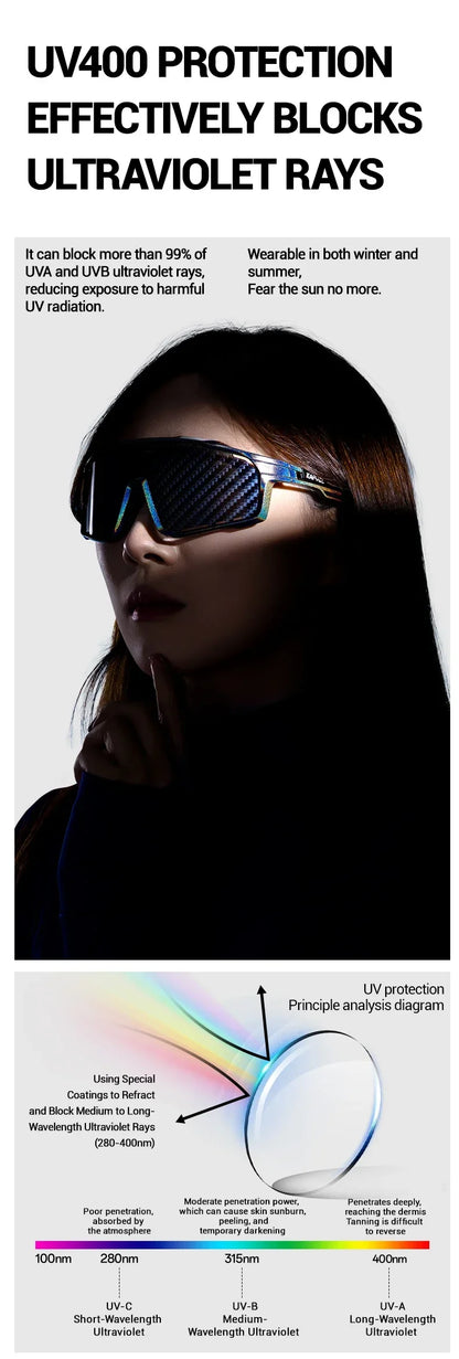 Kapvoe Fashion Sunglasses for Men Cool Cycling Glasses MTB Riding Skating  UV400 Fishing Goggles Man Woman Bike Bicycle Eyewear