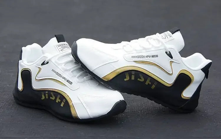 Wasserdichte Herren-Sneaker aus PU-Leder, lässige Sportschuhe, leichte, atmungsaktive, flache und rutschfeste Tennisschuhe, Zapatillas Hombre