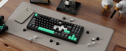Attack Shark M87 TKL Wireless Mechanical Gaming Keyboard, RGB Backlit Compact Hot-Swappable Gasket Programmable USB-C/BT/2.4GHz