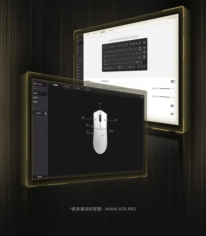 New ATK X1 SE Starlight Wireless Lightweight Mouse PAW3395 26K DPI Hub Page Driver 1000Hz Gaming Mouse PC Player Accessories