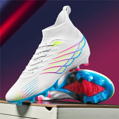 Superfly FG bottes de Football crampons de Football en plein air chaussures noires chaussures de Sport professionnelles souples bottes confortables respirantes grande taille