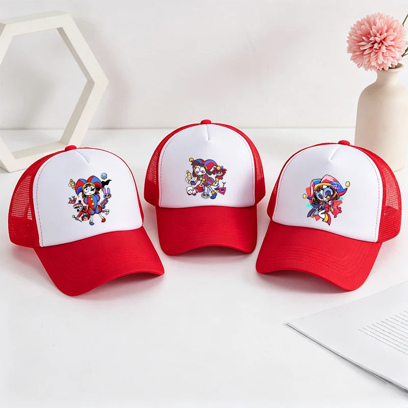 Cartoon The Amazing Digital Circus Baseball Cap for Adult Anime Printed Student Summer Athleisure Adjustable Cute Sun Hat Gift