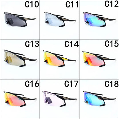 New UV400 Sports Sunglasses for Men Women Cycling Running Hiking Driving Glasses Retro Windproof Outdoor Sunglasses Anti Glare