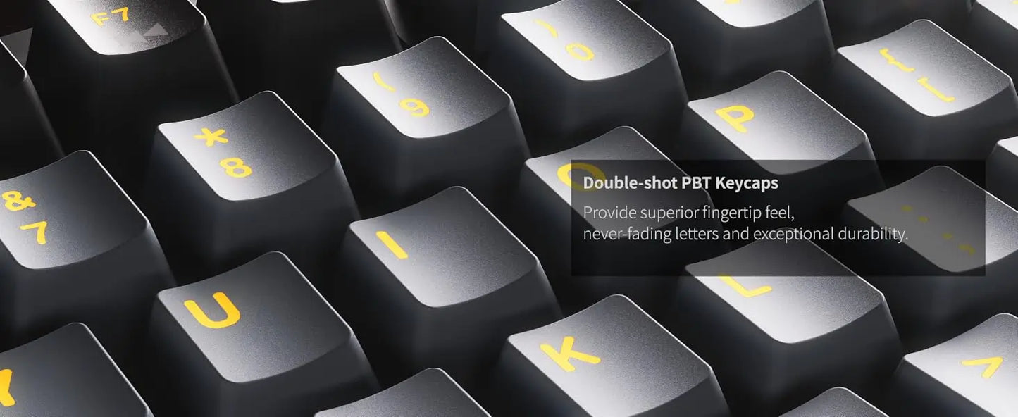 AULA AU75 Wireless Mechanical Keyboard 81 Keys Compact Hot Swappable Custom Keyboard 2.4G/USB/BT5.0 RGB Backlit Gaming Keyboard