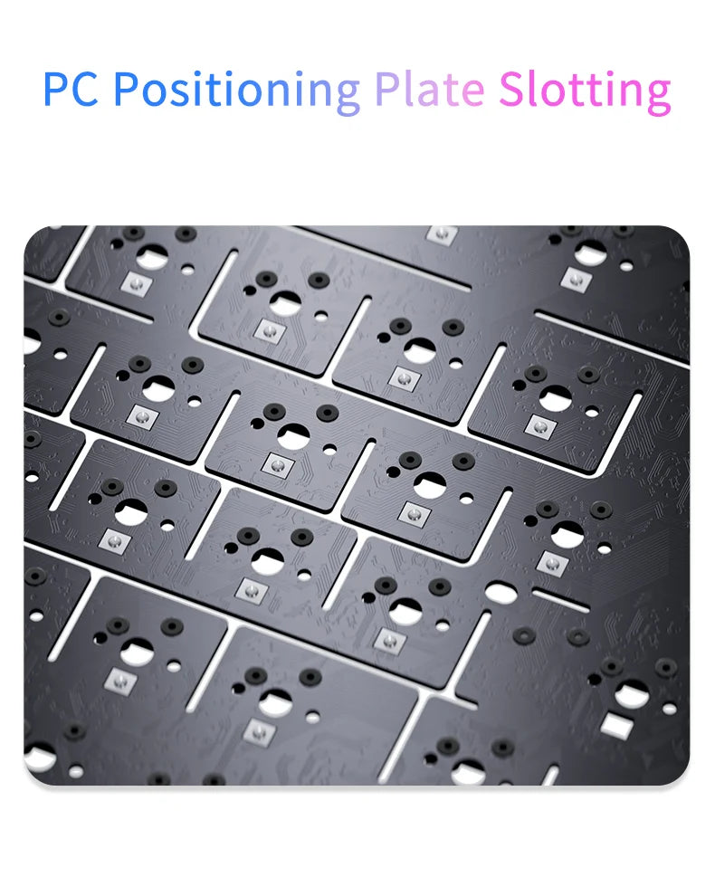 AJAZZ AK820 mechanische Tastatur, 70 % Kompaktlayout/RGB-Beleuchtung/Hot-Swap-fähige Switches, mit kabelgebundener, kabelloser und Bluetooth-Verbindung