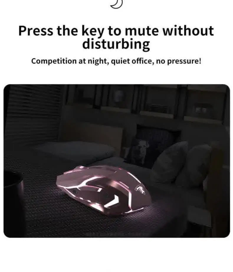 Carpbaba G3 Wired Gaming Mouse Silent Click Pink Mechanical Gaming Mouse for PC, Laptop, MacBook, Office & Esports