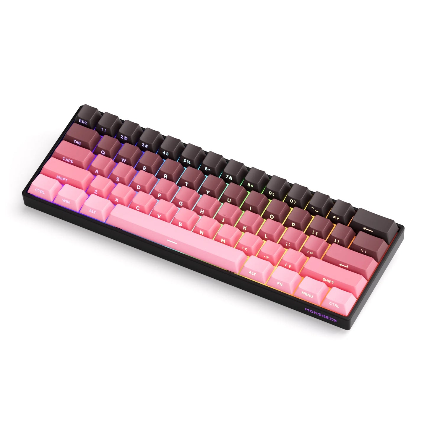 Akko MonsGeek FUN60 mechanische Tastatur mit Magnetschaltern, 60% Gaming-Tastatur, Rapid Trigger 0.01mm, 8K ARGB, HE/TMR Custom-Tastatur
