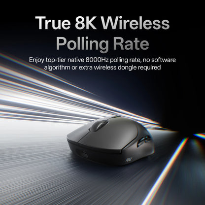 Rapoo VT2 MAX Wireless E-sports Gaming Mouse with 8K Polling Rate Optical Sensor Ergonomic Design 53g Lightweight for PC Laptop
