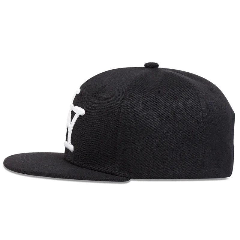 Unisex betűhímzéses hip-hop sapkák tavasz-ősz szabadtéri állítható alkalmi baseball sapkák napvédő sapka