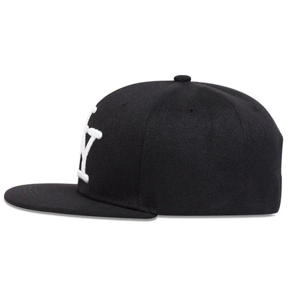 Unisex betűhímzéses hip-hop sapkák tavasz-ősz szabadtéri állítható alkalmi baseball sapkák napvédő sapka
