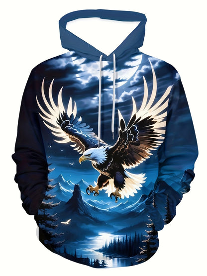 2025 Fashion Cool Eagle Men's Hoodie 3D Printed Hoodies Edition Trend American Eagle Men Sportswear Kids Casual Unisex Pullover