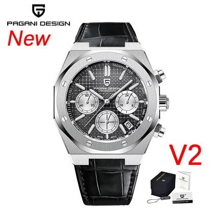 Pagani Design 2026 New Vk63 Fashionable Men V2 Quartz Chronograph Luxury Sapphire Stainless Steel Waterproof Sport 20Bar Luminou