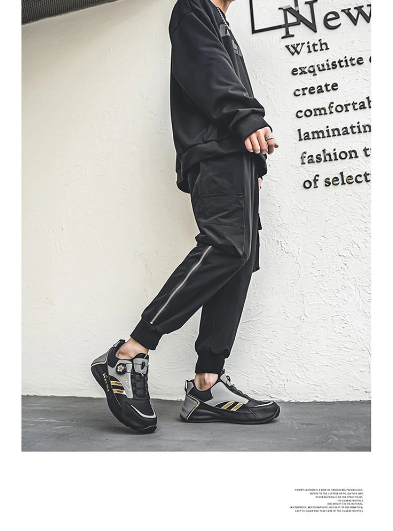 Pánské nové nízké ležérní tenisky v korejském stylu – univerzální „dad shoes“ s měkkou podrážkou, pohodlné a lehké boty na platformě pro každodenní nošení